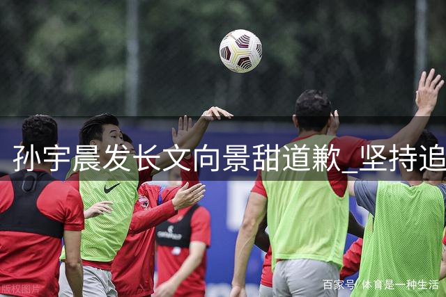 孙宇晨发长文向景甜道歉 坚持追讨3000万款项